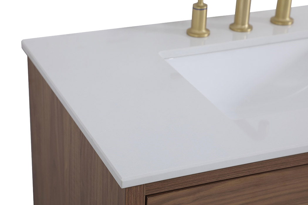 Elegant Bathroom Vanity - Walnut Brown (VF41036WB)