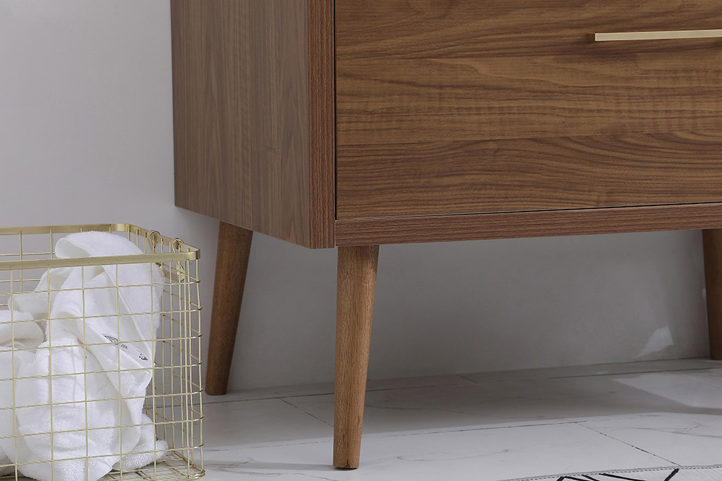 Elegant Bathroom Vanity - Walnut Brown (VF41036WB)