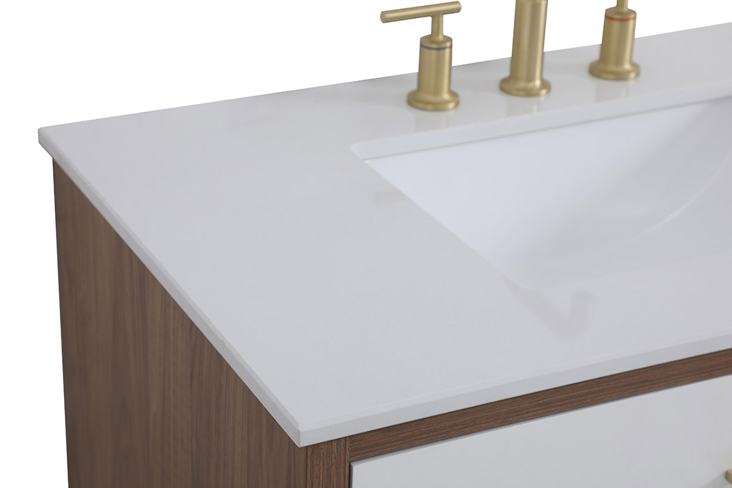 Elegant Bathroom Vanity - White (VF41036WH)