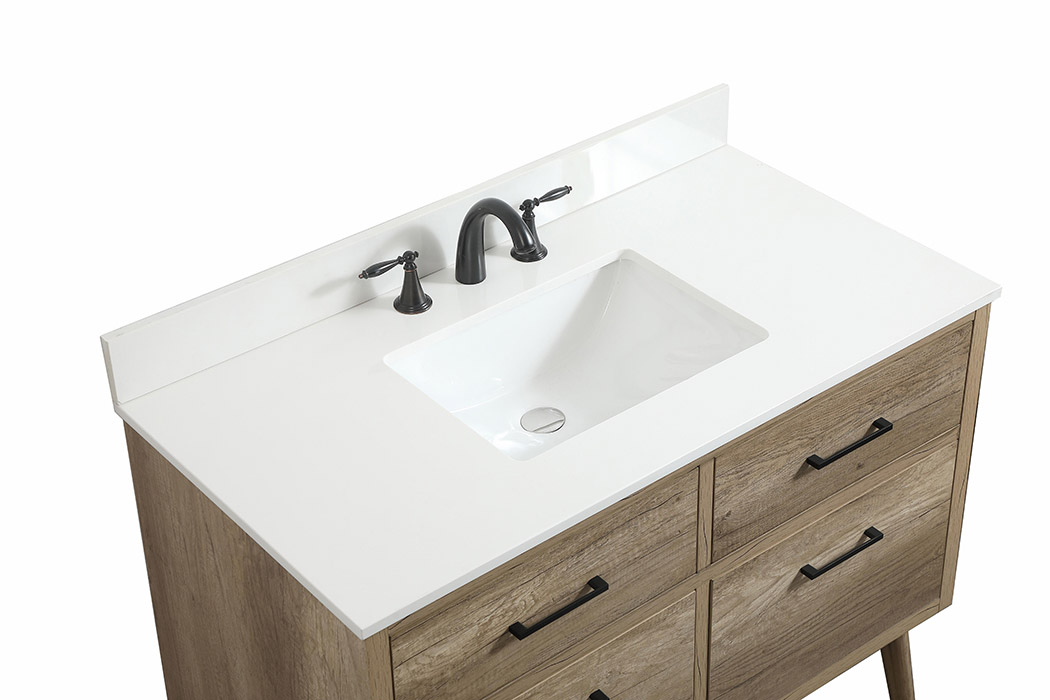 Elegant Bathroom Vanity - Natural Oak (VF41042NT-BS)
