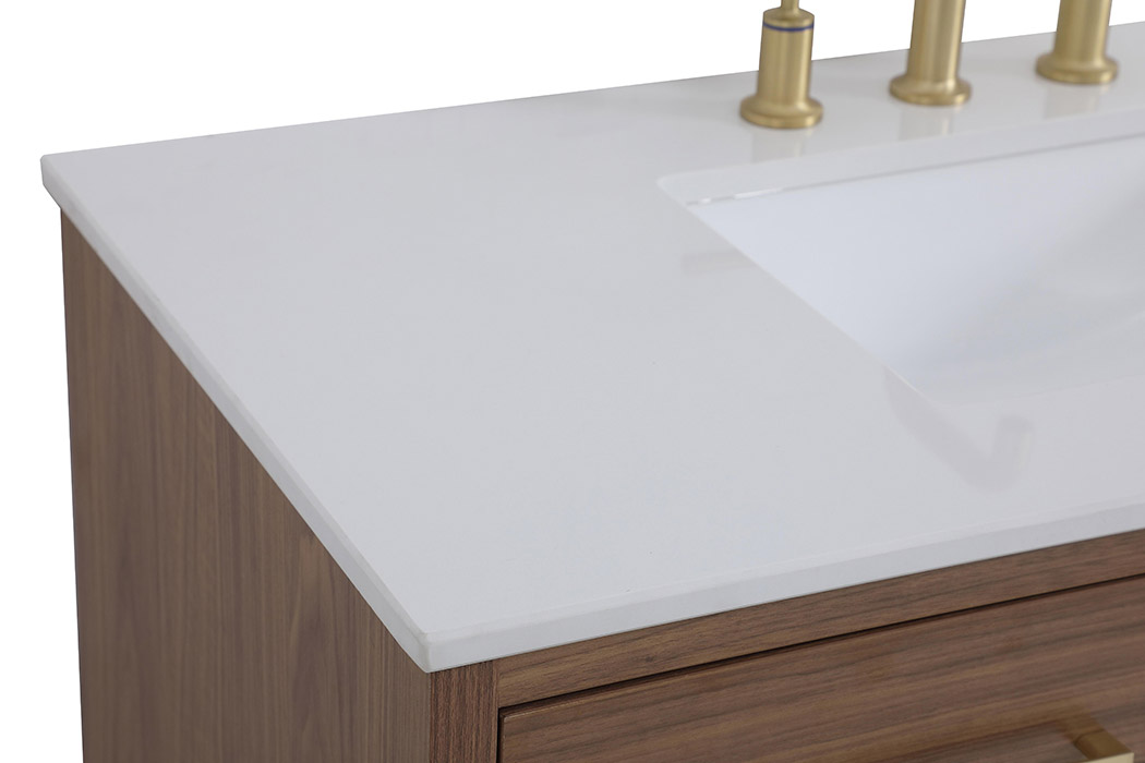 Elegant Bathroom Vanity - Walnut Brown (VF41042WB)