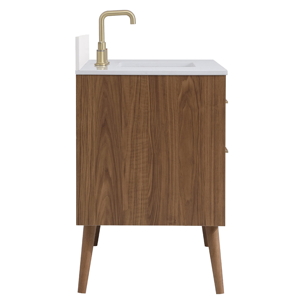 Elegant Bathroom Vanity - Walnut Brown (VF41042WB-BS)