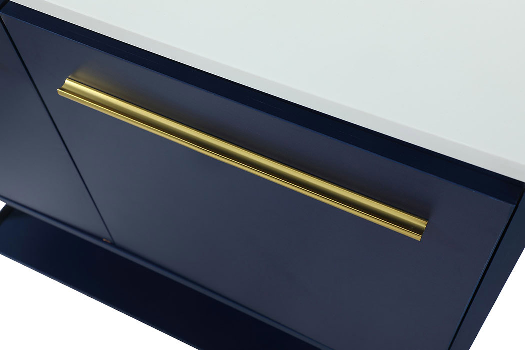 Elegant Bathroom Vanity - Blue (VF42536MBL)