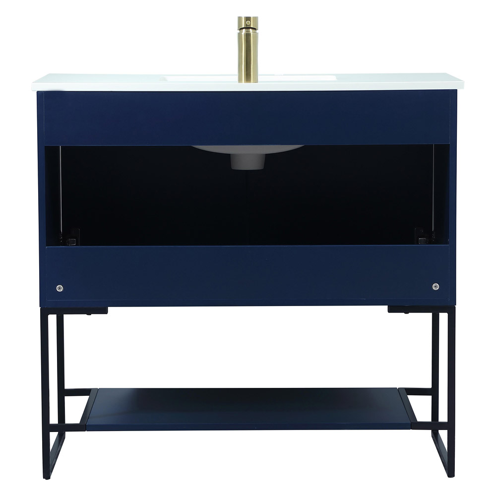 Elegant Bathroom Vanity - Blue (VF42536MBL)