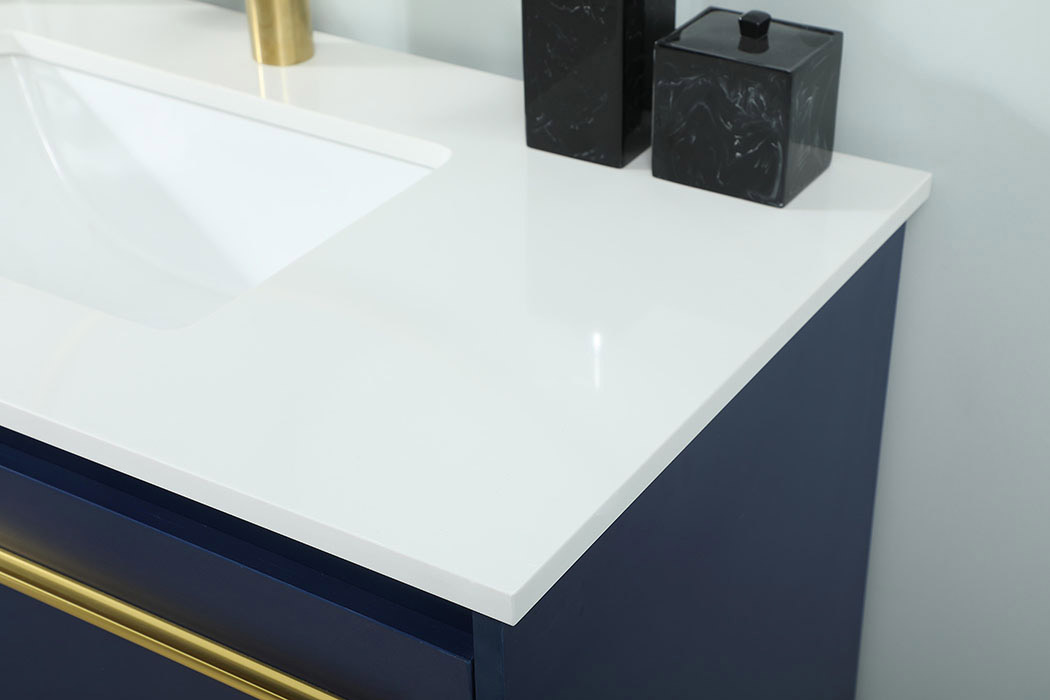 Elegant Bathroom Vanity - Blue (VF42536MBL)