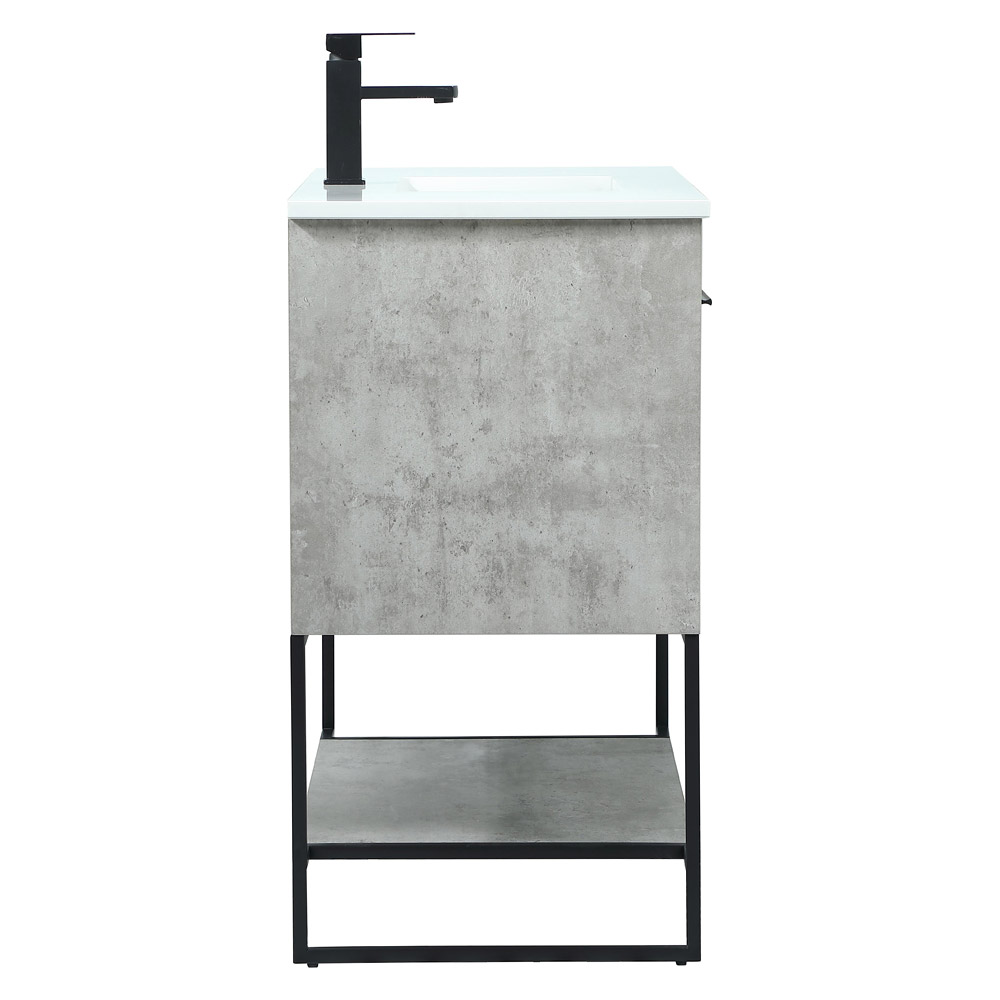 Elegant Bathroom Vanity - Concrete Gray (VF42536MCG)