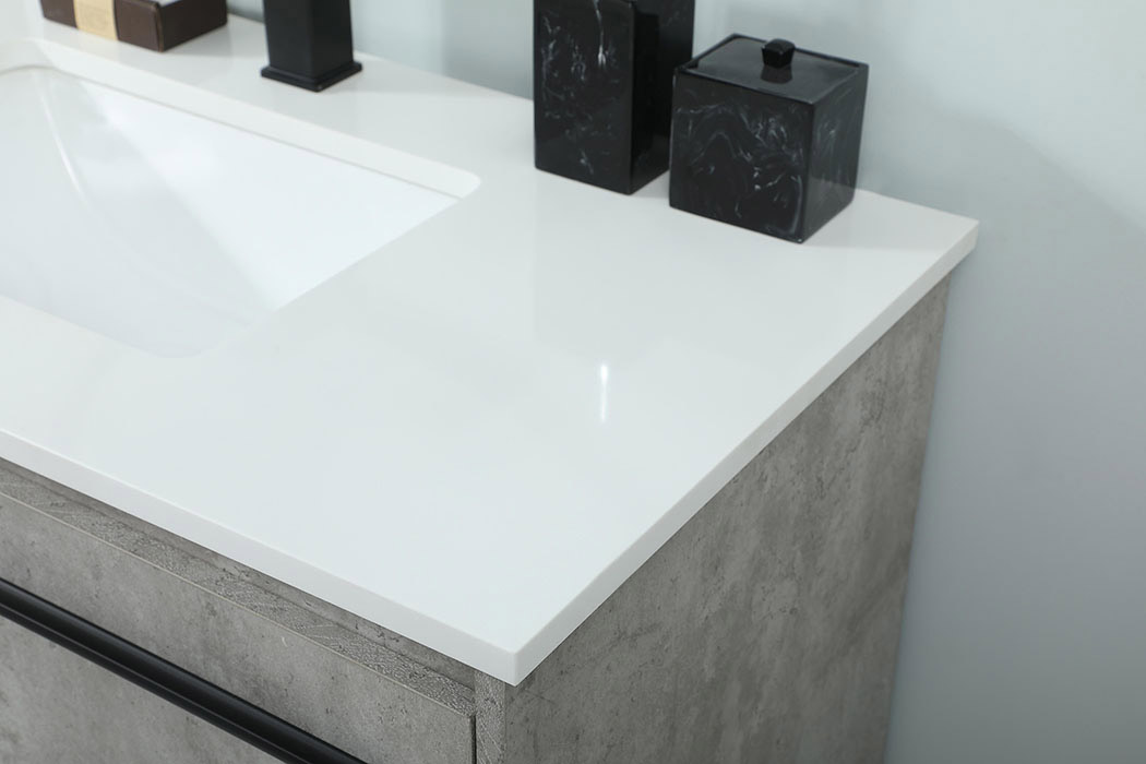 Elegant Bathroom Vanity - Concrete Gray (VF42536MCG)