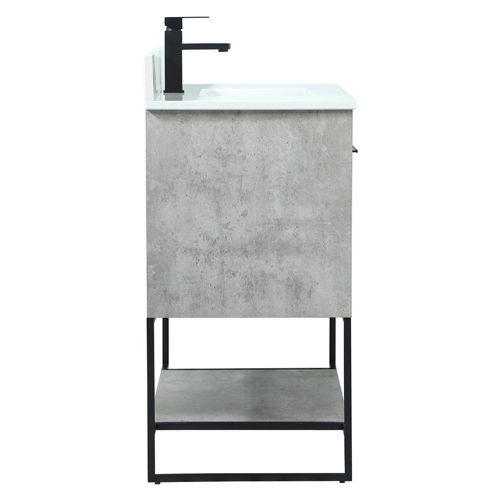 Elegant Bathroom Vanity - Concrete Gray (VF42536MCG-BS)