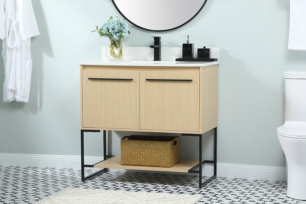 Elegant Bathroom Vanity - Maple (VF42536MMP-BS)