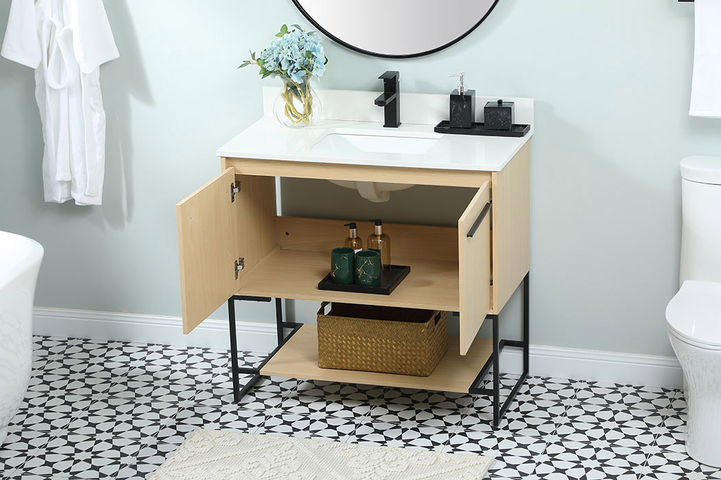Elegant Bathroom Vanity - Maple (VF42536MMP-BS)