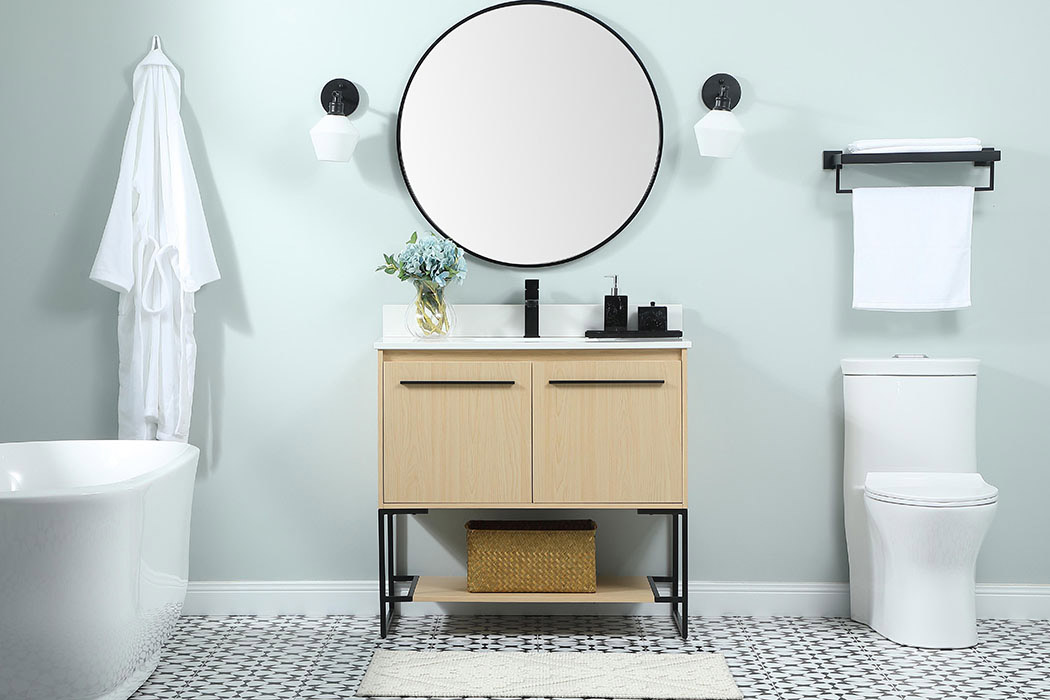Elegant Bathroom Vanity - Maple (VF42536MMP-BS)