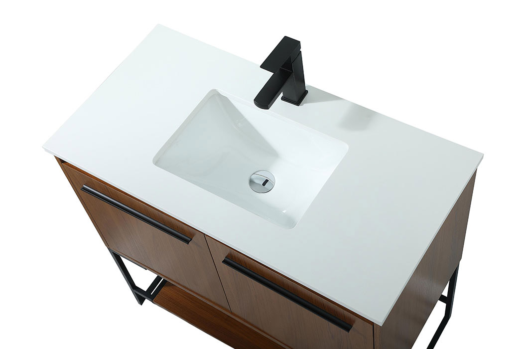 Elegant Bathroom Vanity - Teak (VF42536MTK)