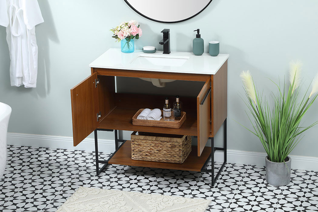 Elegant Bathroom Vanity - Teak (VF42536MTK)