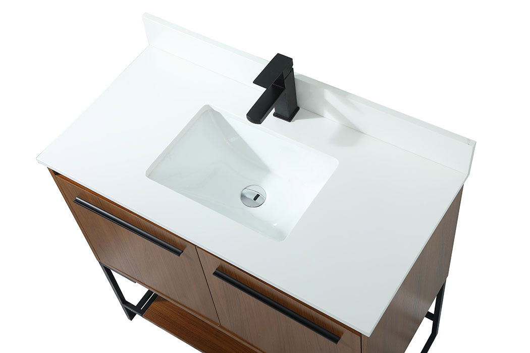 Elegant Bathroom Vanity - Teak (VF42536MTK-BS)