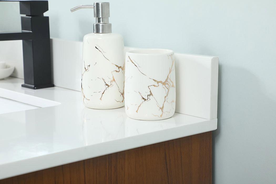 Elegant Bathroom Vanity - Teak (VF42536MTK-BS)