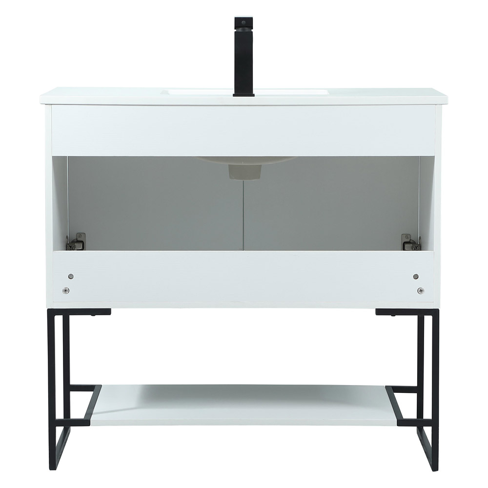 Elegant Bathroom Vanity - White (VF42536MWH)