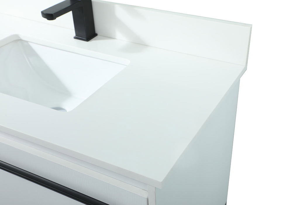 Elegant Bathroom Vanity - White (VF42536MWH-BS)