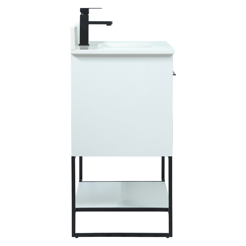 Elegant Bathroom Vanity - White (VF42536MWH-BS)