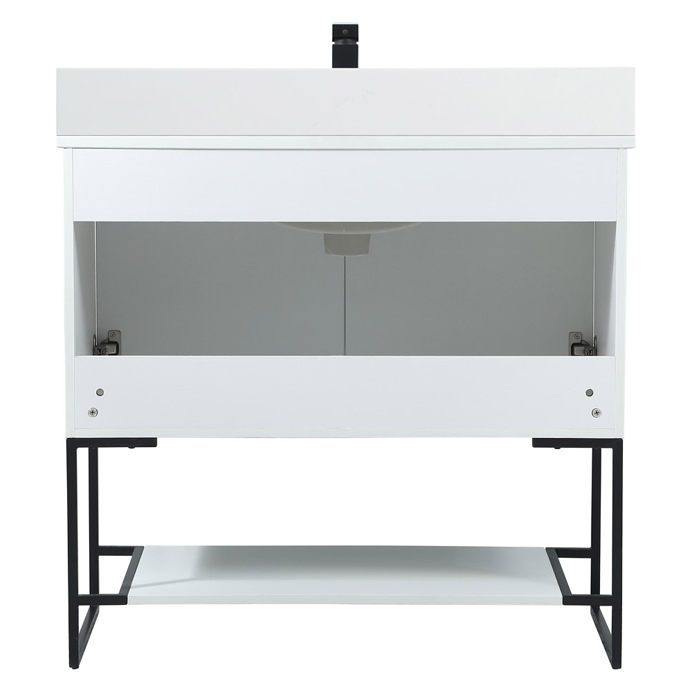 Elegant Bathroom Vanity - White (VF42536MWH-BS)