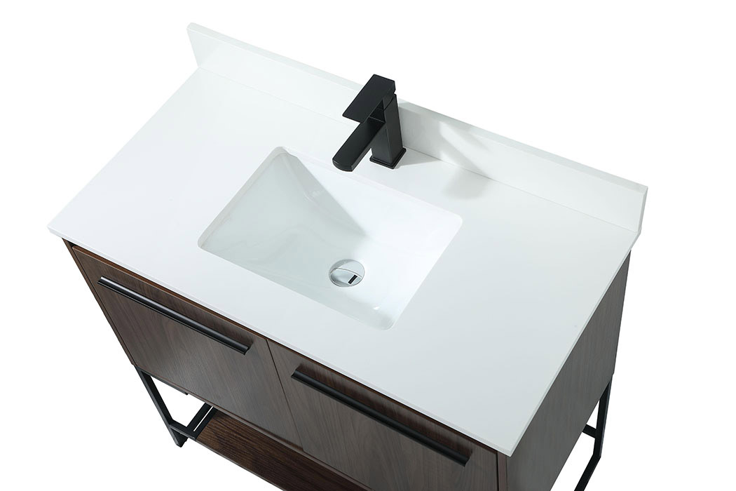 Elegant Bathroom Vanity - Walnut (VF42536MWT-BS)