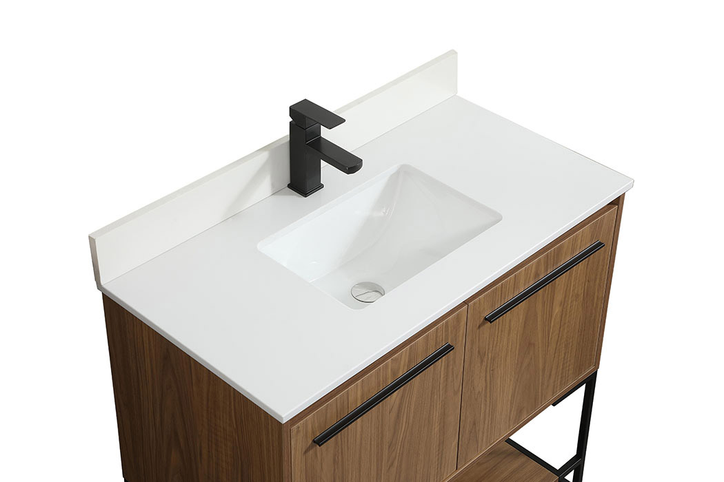 Elegant Bathroom Vanity - Walnut Brown (VF42536WB-BS)
