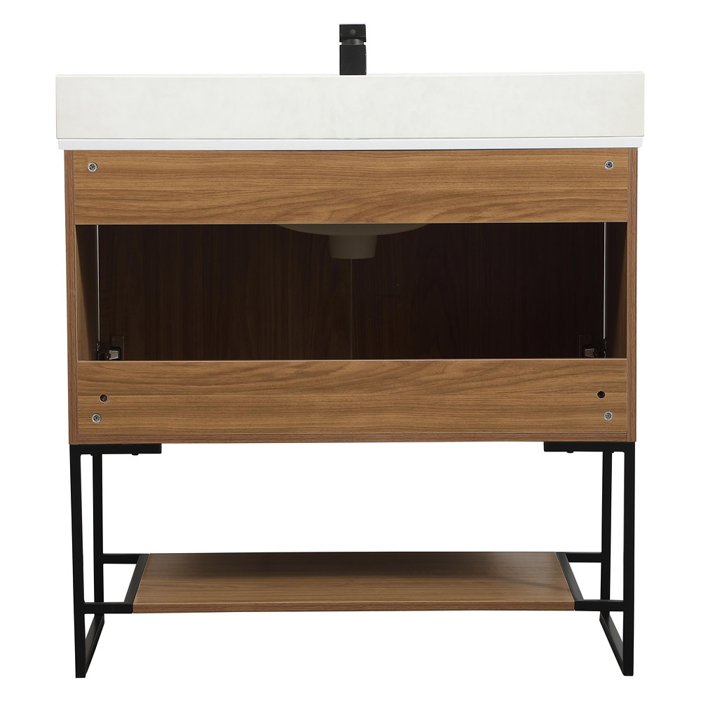 Elegant Bathroom Vanity - Walnut Brown (VF42536WB-BS)