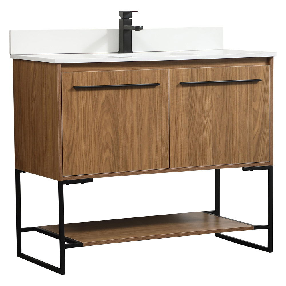 Elegant Bathroom Vanity - Walnut Brown (VF42540WB-BS)