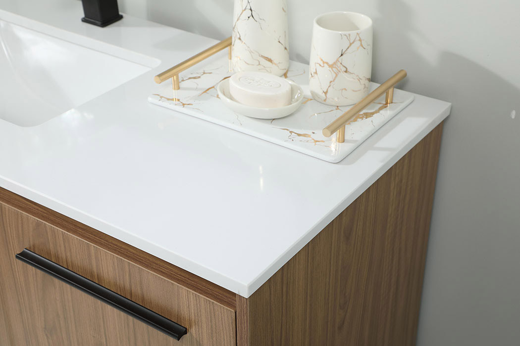 Elegant Bathroom Vanity - Walnut Brown (VF42548WB)