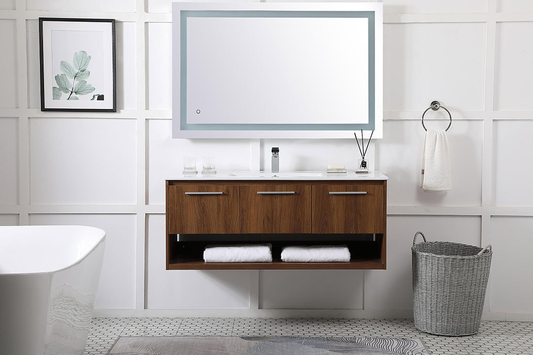 Elegant Bathroom Vanity - Walnut Brown (VF43048WB)