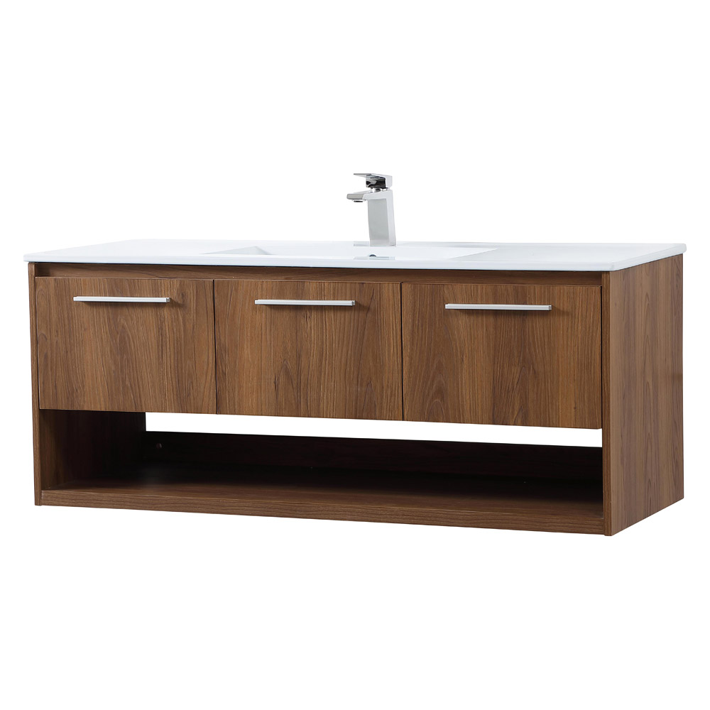 Elegant Bathroom Vanity - Walnut Brown (VF43048WB)
