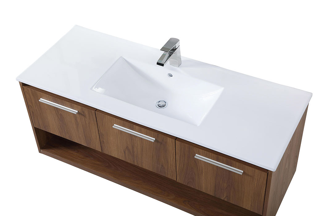 Elegant Bathroom Vanity - Walnut Brown (VF43048WB)