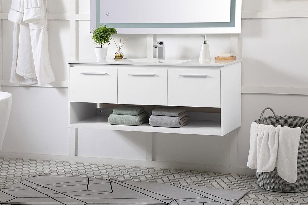 Elegant Bathroom Vanity - White (VF43048WH)