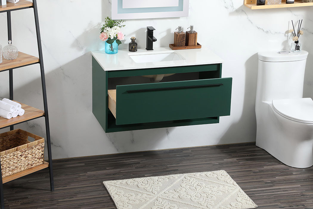 Elegant Bathroom Vanity - Green (VF43536MGN)