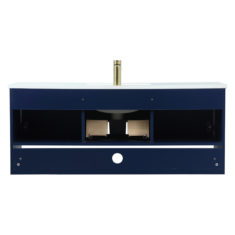 Elegant Bathroom Vanity - Blue (VF43548MBL)