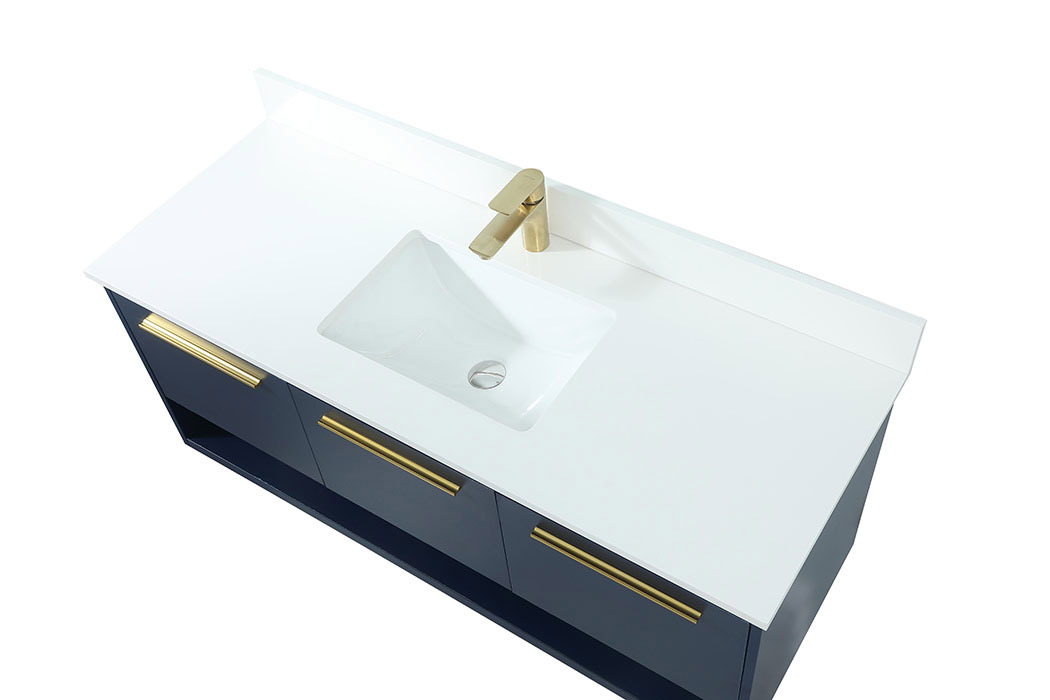 Elegant Bathroom Vanity - Blue (VF43548MBL-BS)