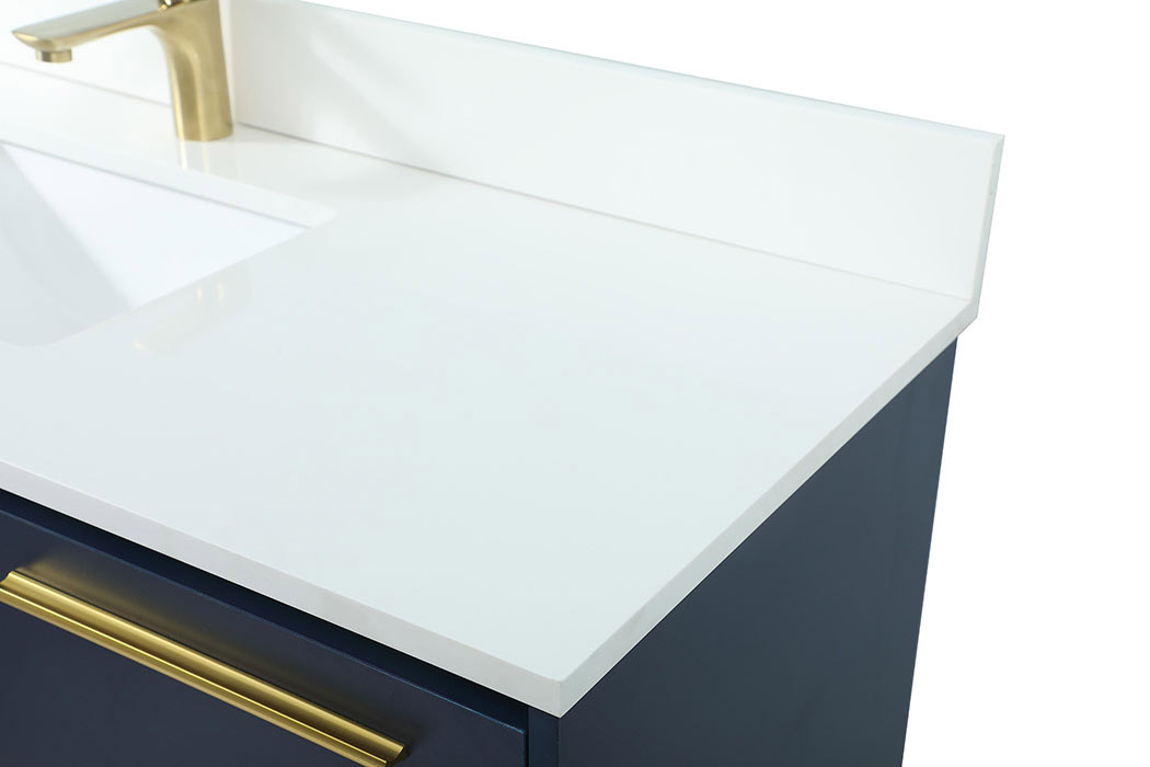 Elegant Bathroom Vanity - Blue (VF43548MBL-BS)