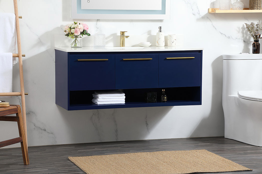 Elegant Bathroom Vanity - Blue (VF43548MBL-BS)
