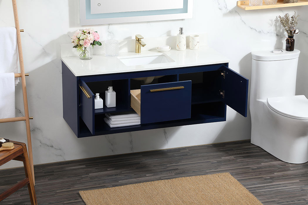 Elegant Bathroom Vanity - Blue (VF43548MBL-BS)