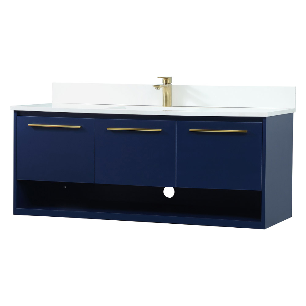 Elegant Bathroom Vanity - Blue (VF43548MBL-BS)