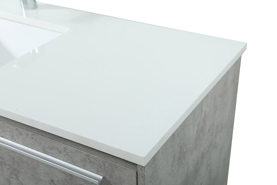 Elegant Bathroom Vanity - Concrete Gray (VF43548MCG)