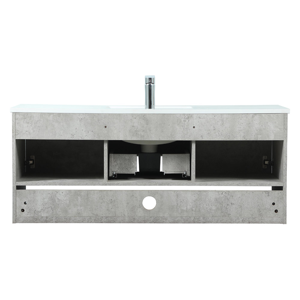 Elegant Bathroom Vanity - Concrete Gray (VF43548MCG)
