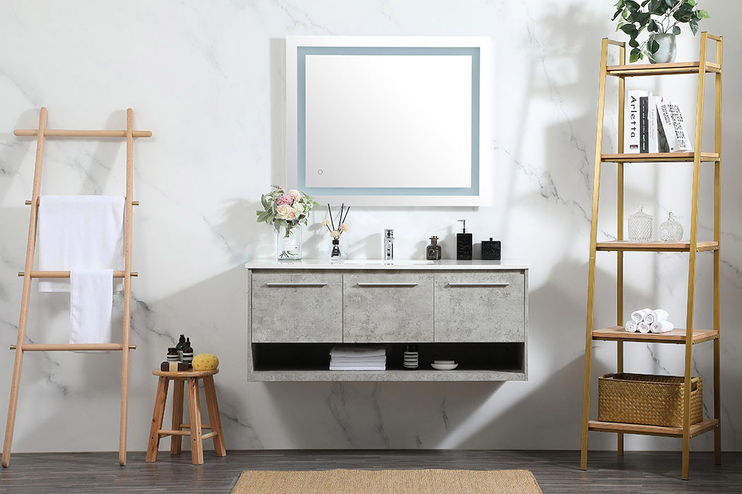 Elegant Bathroom Vanity - Concrete Gray (VF43548MCG)