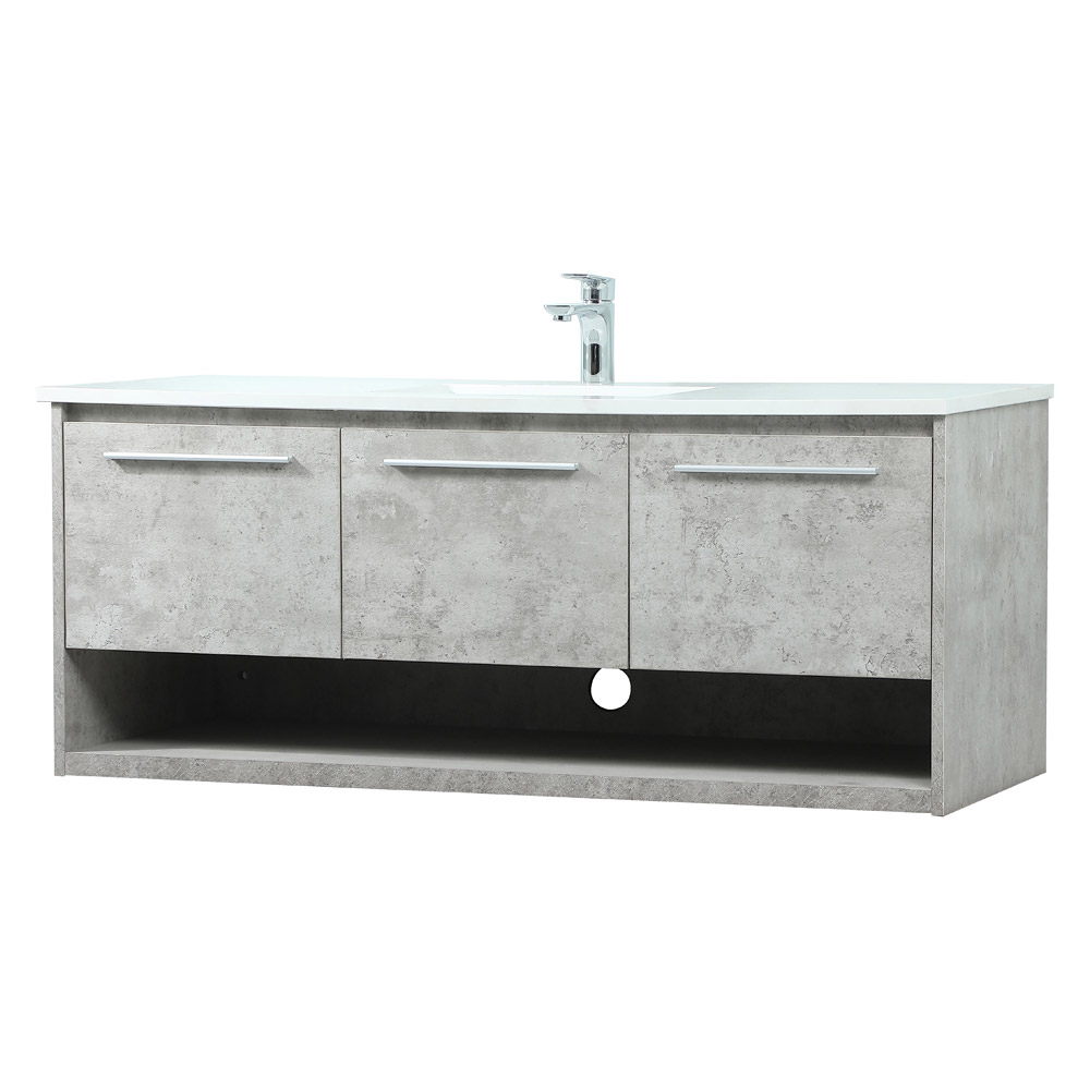 Elegant Bathroom Vanity - Concrete Gray (VF43548MCG)