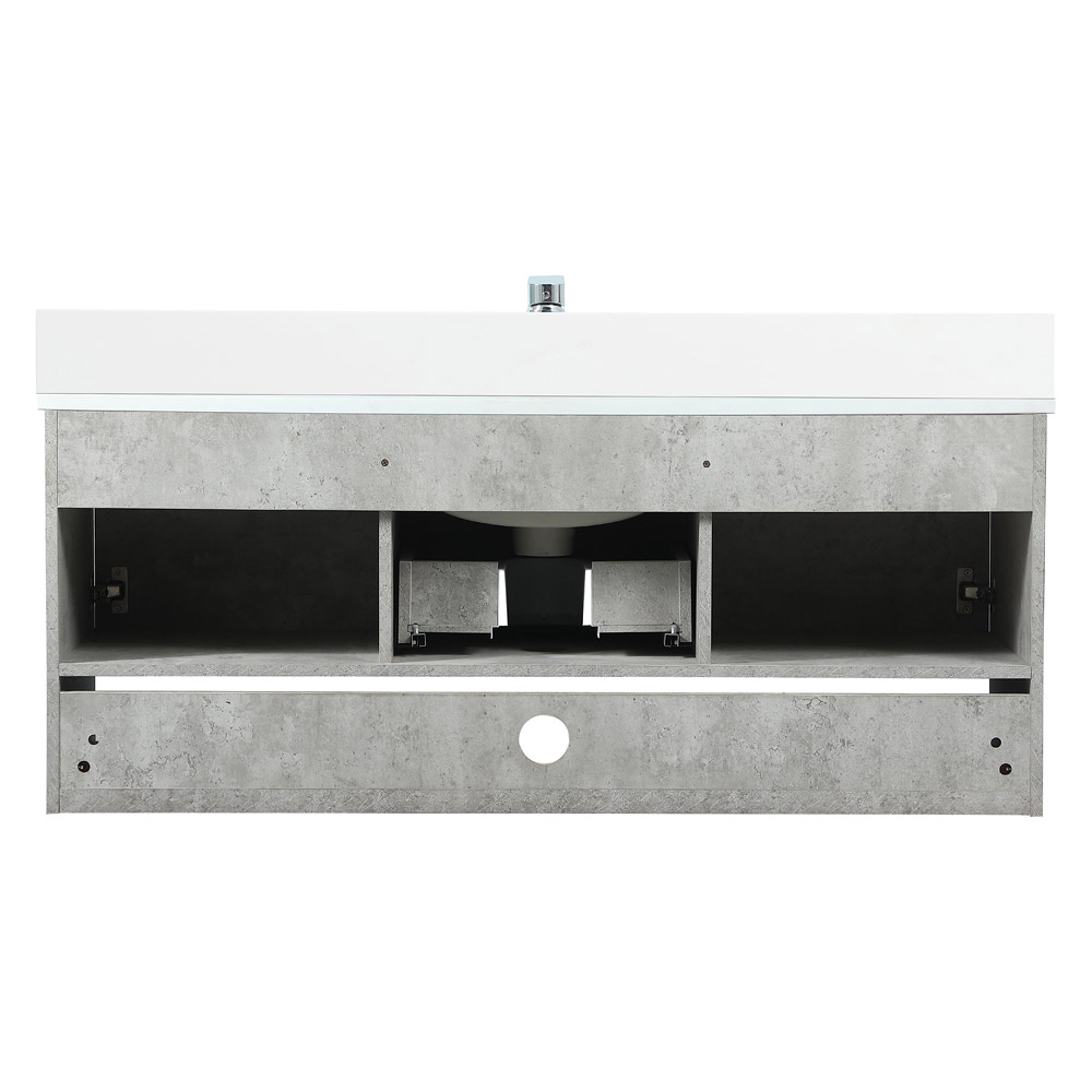 Elegant Bathroom Vanity - Concrete Gray (VF43548MCG-BS)