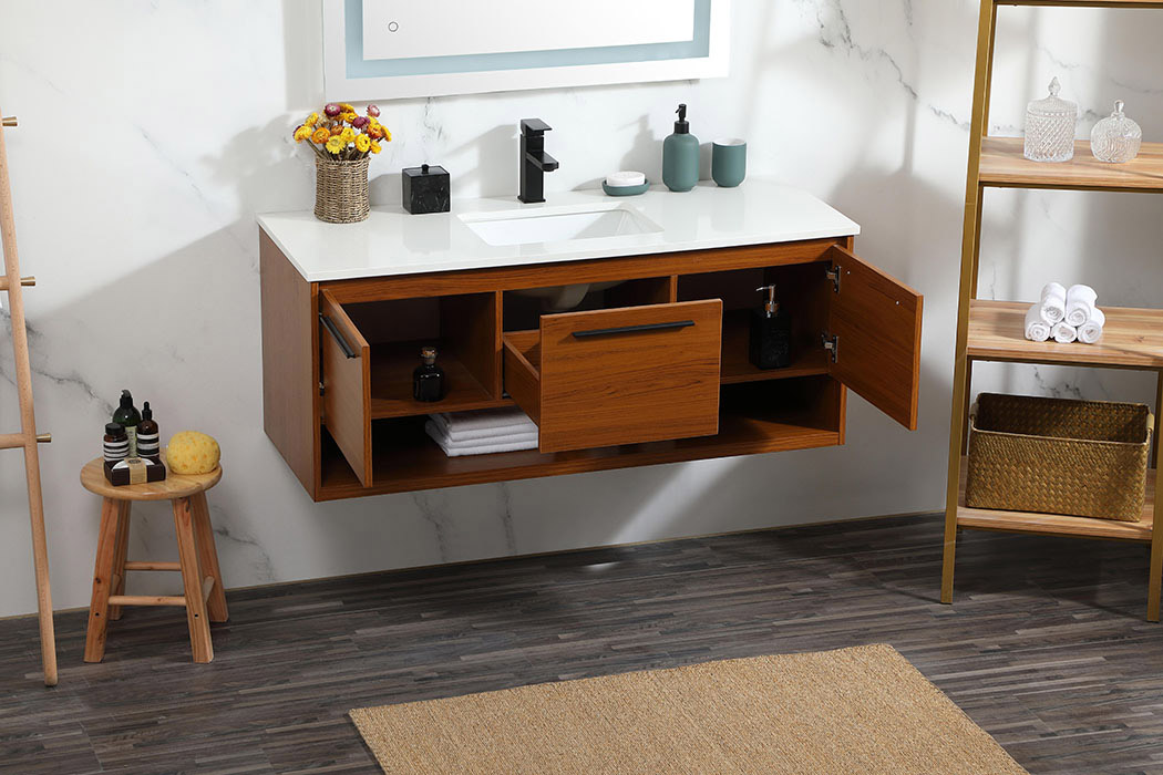 Elegant Bathroom Vanity - Teak (VF43548MTK)