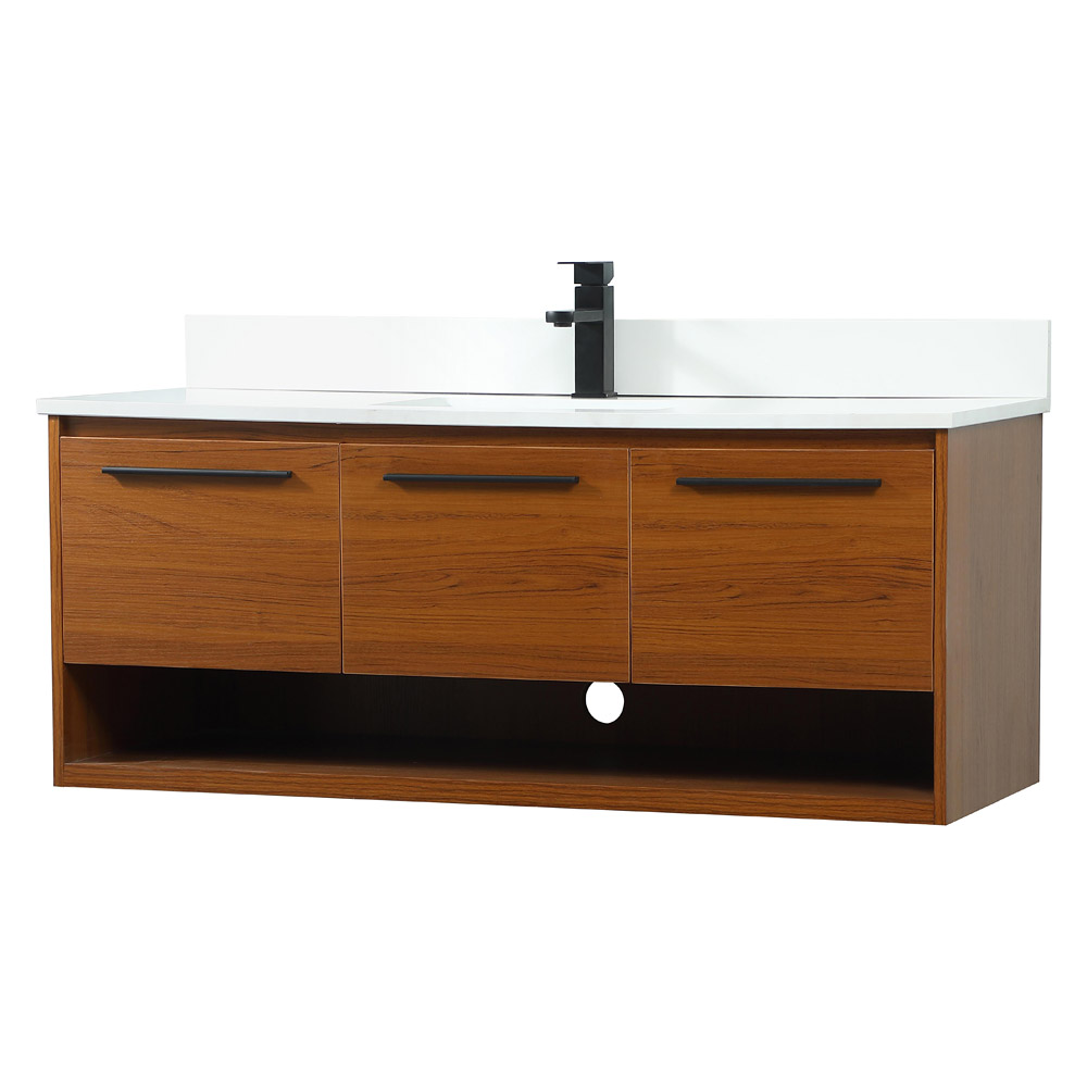 Elegant Bathroom Vanity - Teak (VF43548MTK-BS)