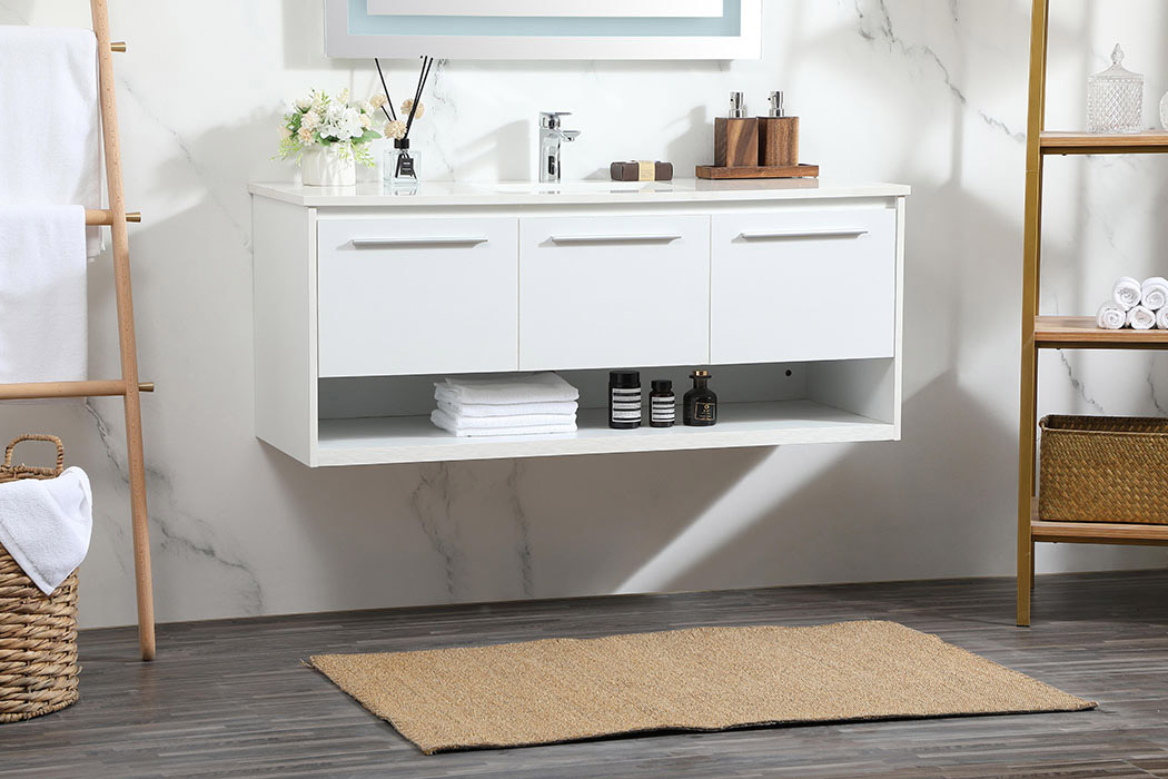 Elegant Bathroom Vanity - White (VF43548MWH)