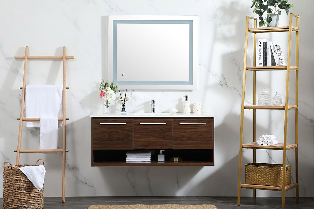 Elegant Bathroom Vanity - Walnut (VF43548MWT)