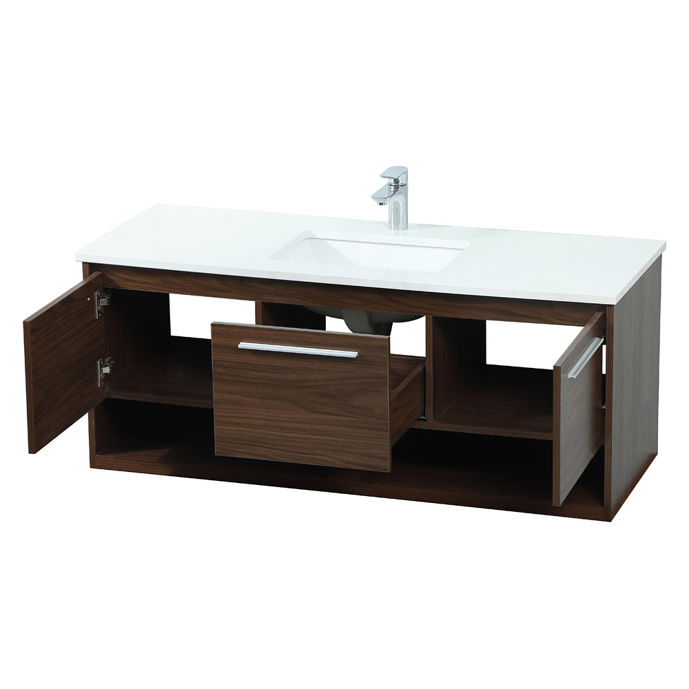 Elegant Bathroom Vanity - Walnut (VF43548MWT)