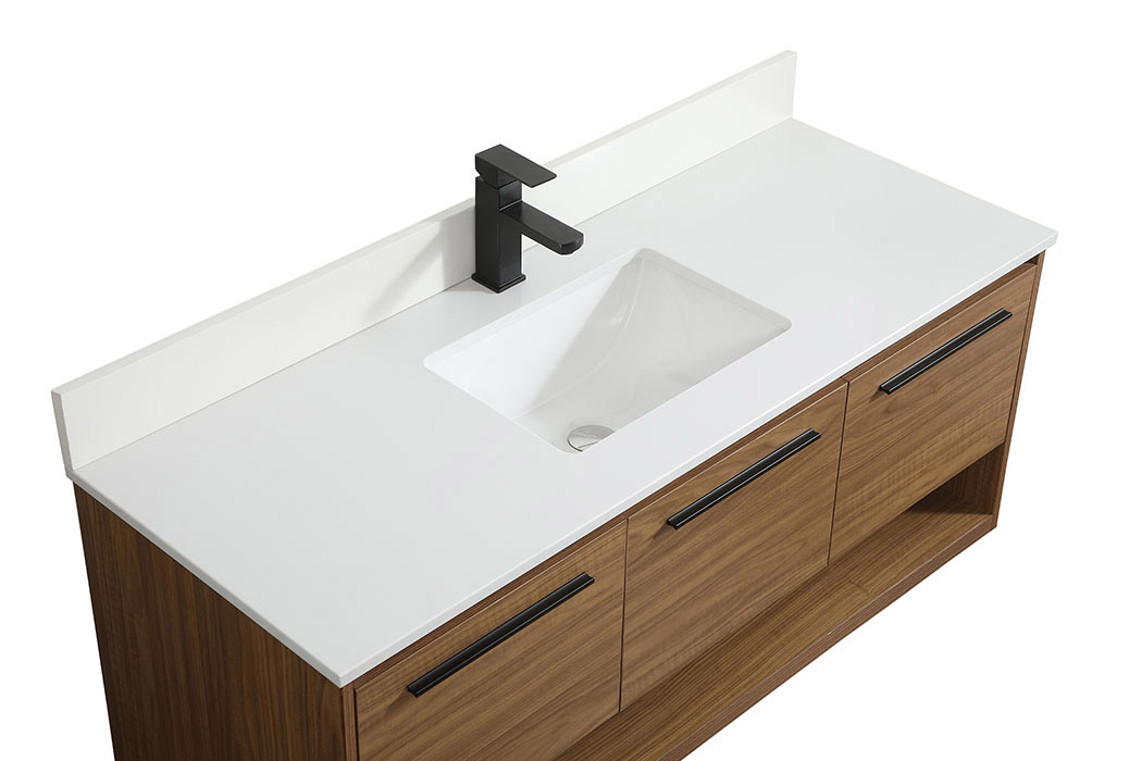 Elegant Bathroom Vanity - Walnut Brown (VF43548WB-BS)